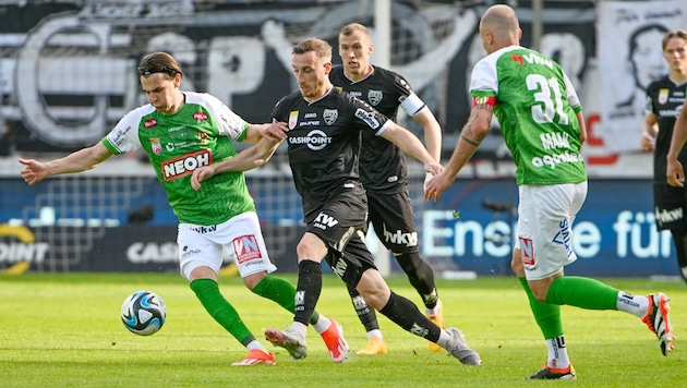 Das bislang letzten Bundesliga-Derby zwischen Altach und Lustenau endete am 18. Mai 2024 ...