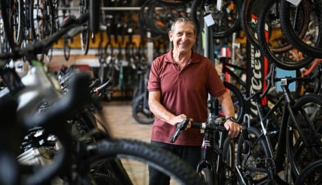 Leopold Kiesl ist Senior-Chef von Radsport Kiesl mit Shop in Linz-Urfahr. Auch viele ...