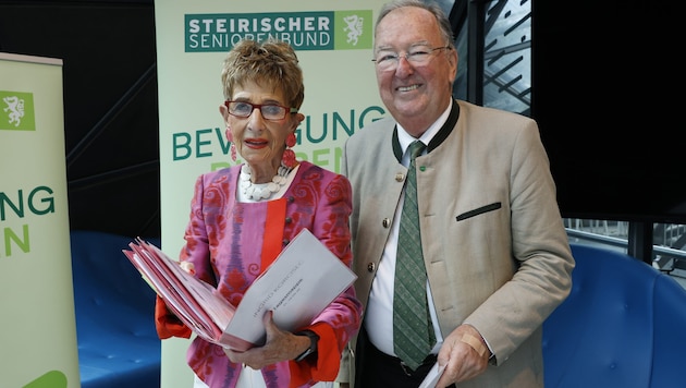 Seniorenbund-Präsidentin Ingrid Korosec tritt mit Landesobmann Ernest Schwindsackl für eine ...
