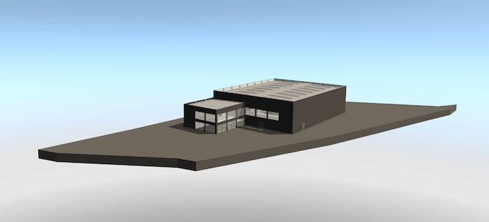 Das neu geplante Eventcenter in Kapfenberg in einem Rohentwurf – im Sommer 2027 könnten die ...