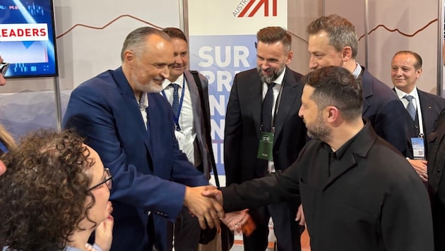 Treffen von Doskozil mit dem ukrainischen Staatspräsidenten.