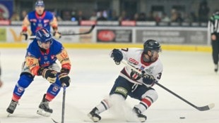 Justin Richards (l.) hatte mit Innsbruck gegen Mailand das Nachsehen.