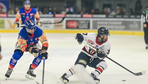 Justin Richards (l.) hatte mit Innsbruck gegen Mailand das Nachsehen.