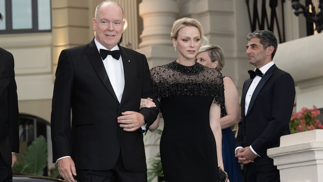 Fürst Albert und Fürstin Charlène feierten am Freitagabend das 20-Jahr-Jubiläum der Foundation ...