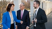 Karolinde Edtstadler, Wilfried Haslauer und Stefan Schnöll