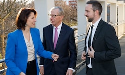 Karolinde Edtstadler, Wilfried Haslauer und Stefan Schnöll