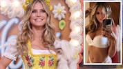 Am Donnerstag feierte Heidi Klum in München im Dirndl, auf Instagram enthüllte sie nun, was sie ...