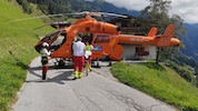 Martin 7 bei einem Einsatz im Sommer in Brandberg oberhalb von Mayrhofen