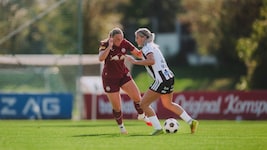Laura Spinn (li.) und die Salzburgerinnen kamen beim LASK nicht über ein 0:0 hinaus.