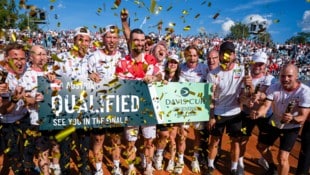 Die Euphorie nach der Qualifikation für das Finalturnier.