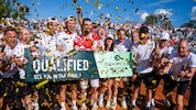 Die Euphorie nach der Qualifikation für das Finalturnier.