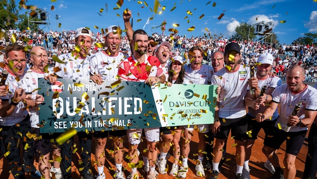 Die Euphorie nach der Qualifikation für das Finalturnier.