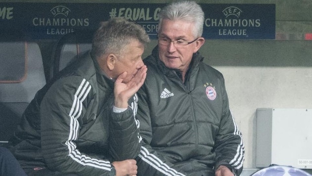 Peter Hermann (l.) und Jupp Heynckes