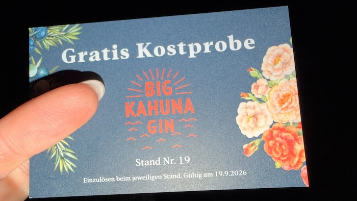 Drei Kostproben waren im Gin-Ticket inkludiert. Frei wählen konnte man allerdings nicht alle.