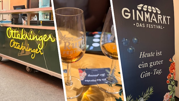 Gin und Rum unter einem Dach: Am Samstag liefen beide Festivals parallel in der Ottakringer ...