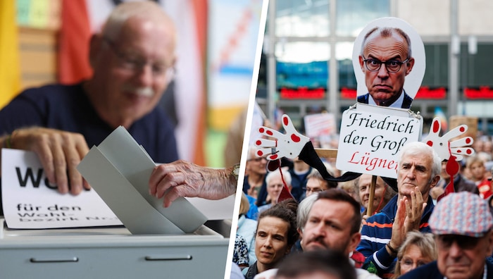 Umfragen lassen erneut ein Debakel für die CDU von Bundeskanzler Friedrich Merz erwarten, über ...