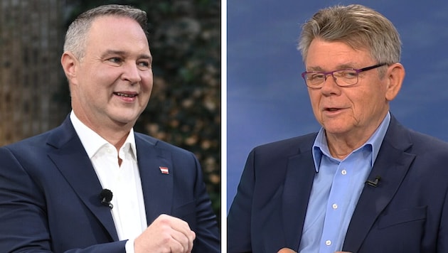 Gewerkschafter Wolfgang Katzian (rechts) will über die Parteispitze und die Kritik an Andreas ...