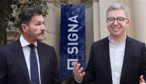 Signa-Gründer René Benko und Ex-Raiffeisen-NÖ-Wien-Generaldirektor Michael Höllerer (re.)