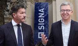 Signa-Gründer René Benko und Ex-Raiffeisen-NÖ-Wien-Generaldirektor Michael Höllerer (re.)