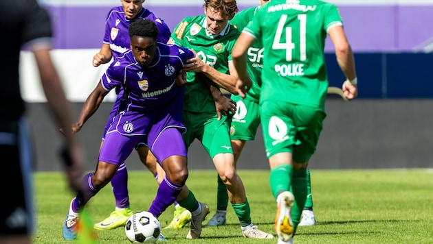 Violett entscheidet das Wiener Derby für sich.