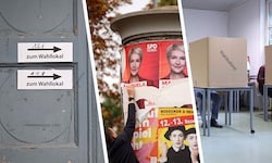 Umfragen lassen erneut ein Debakel für die CDU von Bundeskanzler Friedrich Merz erwarten, über ...