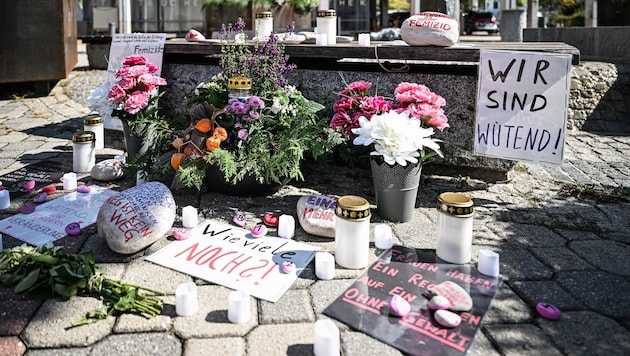 Am Marchtrenker Stadtplatz ist die Installation zu sehen.