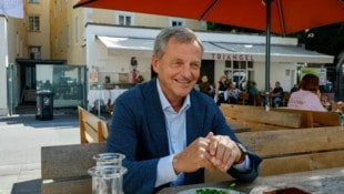 Hans Scharfetter traf sich mit der „Krone“ zum Gespräch im Triangel.