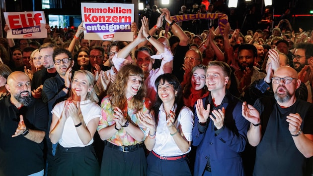 Die Linke landet in Berlin mit 25,7 Prozent der Stimmen klar auf dem ersten Platz.