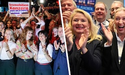 In Berlin greift die Linke nach der Macht (li.), in Mecklenburg-Vorpommern landet die AfD auf ...