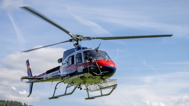 Die Crew des Polizeihubschraubers Libelle startete zu einem Suchflug.
