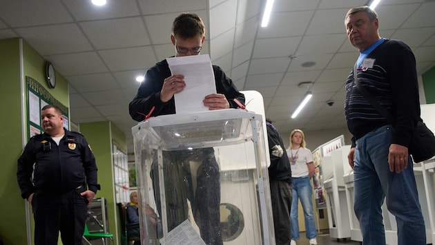In Russland ist am Sonntag die dreitägige Parlamentswahl zu Ende gegangen.
