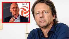Bundesliga-Vorstand Christian Ebenbauer und Peter Schöttel