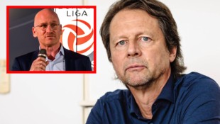Bundesliga-Vorstand Christian Ebenbauer und Peter Schöttel
