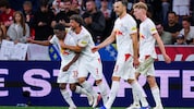 Aboubacar Camara (li.) sorgte mit seinem Seitfallziehertor für ein echtes Highlight beim Red ...