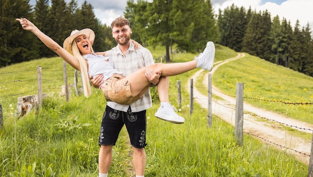 Reality-Queen Vanessa und Internet-Star Krappi wollen im „Forsthaus Rampensau“ den Sieg holen.