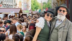 Zwei Tage lang dominierte Tracht die Grazer Innenstadt.  