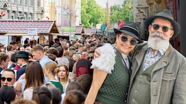 Zwei Tage lang dominierte Tracht die Grazer Innenstadt.  