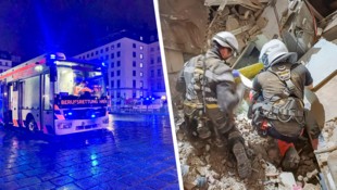 Die Feuerwehr musste eine schwer verletzte Frau aus den Trümmern befreien.