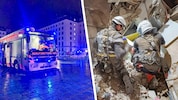 Die Feuerwehr musste eine schwer verletzte Frau aus den Trümmern befreien.