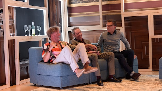 Alexander Hetterle (Yvan), Alexander Julian Meile (Marc), Helmuth Häusler (Serge)