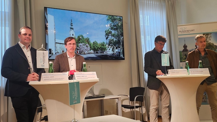 Patrick Jonke, Ron Rabitsch, Robert Piechl, Wolfgang Hafner kämpfen für eine kühlere Stadt.