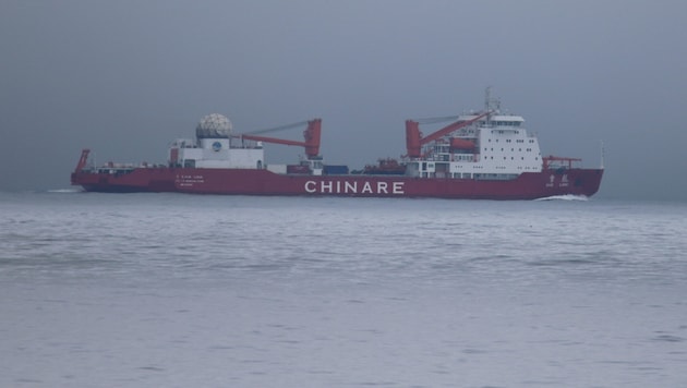 Die „Xue Long“ hier im Juli auf Kurs Arktis: Chinas Eisbrecher durchqueren teils auch ...