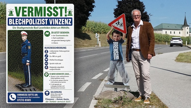 Der Freistädter Bürgermeister Christian Gratzl mit „Max“. Und in Bad Leonfelden wird ...