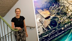 In Hallein ging ein E-Scooter in Flammen auf – Bewohnerin Sanela Marojevic wurde unsanft aus dem ...