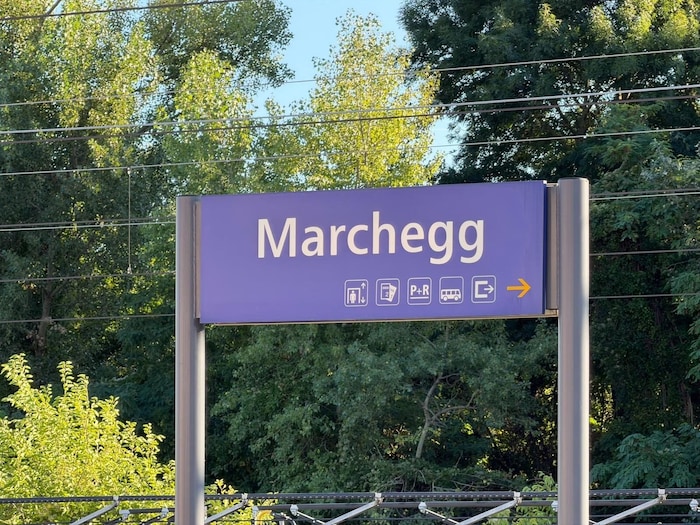 Der Bahnhof in Marchegg an der Grenze zur Slowakei hat nur ein Bahnhofs-WC für Gäste – das man ...