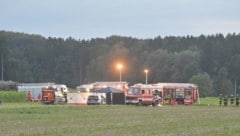 Die Unfallstelle wurde großräumig abgesichert.