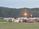 Die Unfallstelle wurde großräumig abgesichert.