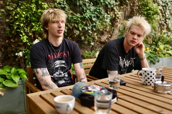 Leon und Alex im Gespräch mit „Krone“-Redakteur Robert Fröwein.