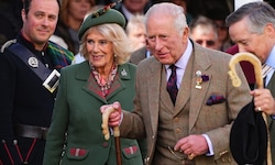 König Charles und Königin Camilla bei den diesjährigen Highland-Games in Schottland. Ex-Schwager ...