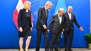 Bundespräsident Alexander Van der Bellen bei der UNO-Generalversammlung in New York: Im ...